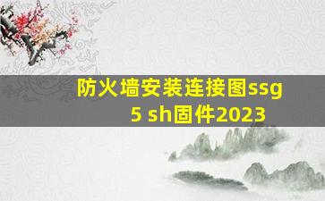 防火墙安装连接图ssg 5 sh固件2023